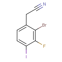 CAS: 1824057-21-7 | PC500630 | 2-Bromo-3-fluoro-4-iodophenylacetonitrile