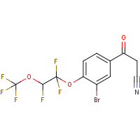 CAS: 1980039-49-3 | PC500636 | 3-Bromo-4-[1,1,2-trifluoro-2-(trifluoromethoxy)ethoxy]benzoylacetonitrile