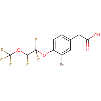CAS: 1980062-77-8 | PC500655 | 3-Bromo-4-[1,1,2-trifluoro-2-(trifluoromethoxy)ethoxy]phenylacetic acid