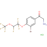 CAS: 1980035-05-9 | PC500656 | 3-Bromo-4-[1,1,2-trifluoro-2-(trifluoromethoxy)ethoxy]phenacylamine hydrochloride