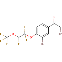 CAS:1980045-25-7 | PC500663 | 3-Bromo-4-[1,1,2-trifluoro-2-(trifluoromethoxy)ethoxy]phenacyl bromide