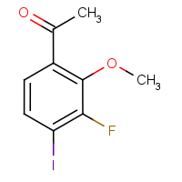 CAS:1824275-06-0 | PC500685 | 3'-Fluoro-4'-iodo-2'-methoxyacetophenone