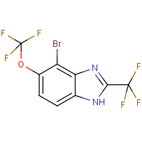 CAS: 1980045-50-8 | PC501038 | 4-Bromo-5-(trifluoromethoxy)-2-(trifluoromethyl)-1H-benzimidazole