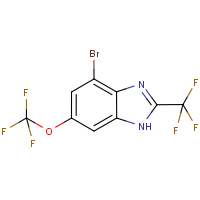 CAS:1980034-79-4 | PC501039 | 4-Bromo-6-(trifluoromethoxy)-2-(trifluoromethyl)-1H-benzimidazole