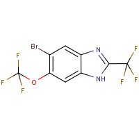 CAS:185412-47-9 | PC501042 | 5-Bromo-6-(trifluoromethoxy)-2-(trifluoromethyl)-1H-benzimidazole