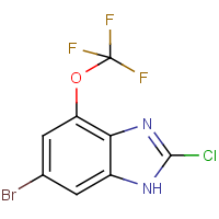 CAS: 1803897-19-9 | PC501097 | 6-Bromo-2-chloro-4-(trifluoromethoxy)-1H-1,3-benzimidazole