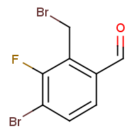 CAS: 1936267-87-6 | PC501179 | 4-Bromo-2-(bromomethyl)-3-fluorobenzaldehyde