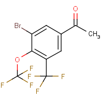 CAS:1980054-37-2 | PC501324 | 3'-Bromo-4'-(trifluoromethoxy)-5'-(trifluoromethyl)acetophenone