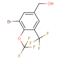 CAS: 1980040-21-8 | PC501359 | 3-Bromo-4-(trifluoromethoxy)-5-(trifluoromethyl)benzyl alcohol