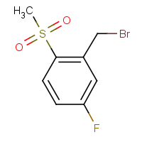 CAS: 1179907-07-3 | PC501370 | 5-Fluoro-2-(methylsulphonyl)benzyl bromide