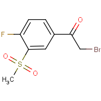 CAS:1980038-68-3 | PC501393 | 4-Fluoro-3-(methylsulphonyl)phenacyl bromide