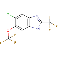 CAS:156493-87-7 | PC501406 | 5-Chloro-6-(trifluoromethoxy)-2-(trifluoromethyl)benzimidazole