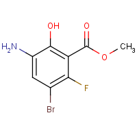 CAS: 1823456-15-0 | PC501428 | Methyl 3-amino-5-bromo-6-fluoro-2-hydroxybenzoate