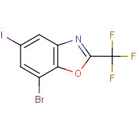CAS:1980075-28-2 | PC501477 | 7-Bromo-5-iodo-2-(trifluoromethyl)-1,3-benzoxazole