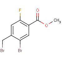 CAS: 1823369-30-7 | PC501529 | Methyl 5-bromo-4-(bromomethyl)-2-fluorobenzoate