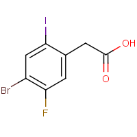 CAS: 1936551-69-7 | PC501648 | 4-Bromo-5-fluoro-2-iodophenylacetic acid