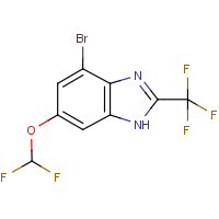 CAS:1980054-16-7 | PC501679 | 4-Bromo-6-(difluoromethoxy)-2-(trifluoromethyl)-1H-benzimidazole