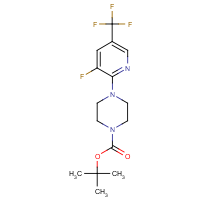 CAS: 897376-76-0 | PC502123 | 3-Fluoro-2-(4-BOC-piperazin-1-yl)-5-(trifluoromethyl)pyridine