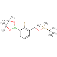 CAS: 2075759-12-3 | PC50225 | tert-Butyl((2-fluoro-3-(4,4,5,5-tetramethyl-1,3,2-dioxaborolan-2-yl)benzyl)oxy)dimethylsilane