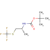 CAS:2244064-22-8 | PC502893 | tert-Butyl (R)-(1-((trifluoromethyl)thio)propan-2-yl)carbamate