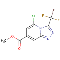 CAS: | PC502917 | Methyl 3-(bromodifluoromethyl)-5-chloro-[1,2,4]triazolo[4,3-a]pyridine-7-carboxylate