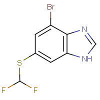CAS:2092500-51-9 | PC50328 | 4-Bromo-6-[(difluoromethyl)thio]-1H-benzimidazole