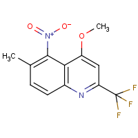 CAS:175203-62-0 | PC5049 | 4-Methoxy-6-methyl-5-nitro-2-(trifluoromethyl)quinoline