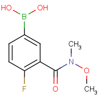CAS:874290-69-4 | PC5093 | 4-Fluoro-3-[(N-methoxy-N-methyl)carbamoyl]benzeneboronic acid