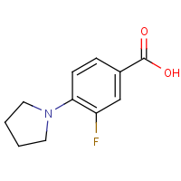 CAS: 1021243-16-2 | PC510009 | 3-Fluoro-4-pyrrolidinobenzoic acid