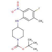 CAS: 932374-58-8 | PC51002 | 4-[(4-Fluoro-5-methyl-2-nitrophenyl)amino]piperidine, N1-BOC protected