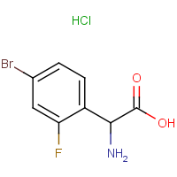 CAS:1136881-78-1 | PC510042 | 2-Amino-2-(4-bromo-2-fluorophenyl)acetic acid hydrochloride