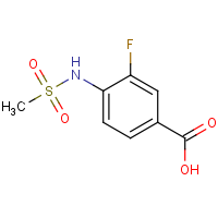 CAS: 716361-59-0 | PC510056 | 3-Fluoro-4-(methylsulfonamido)benzoic acid