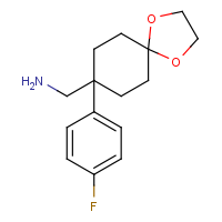 CAS:887979-07-9 | PC510080 | 1-[8-(4-Fluorophenyl)-1,4-dioxaspiro[4.5]dec-8-yl]methanamine