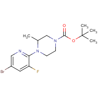 CAS: 1354940-67-2 | PC510098 | 1-Boc-4-(5-bromo-3-fluoro-2-pyridyl)-3-methylpiperazine