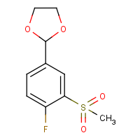 CAS:1354940-63-8 | PC510105 | 2-[4-Fluoro-3-(methylsulfonyl)phenyl]-1,3-dioxolane