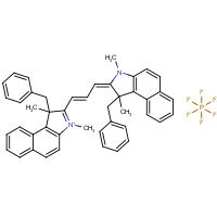 CAS: 581092-53-7 | PC510114 | 1-Benzyl-2-[3-(1-benzyl-1,3-dimethyl-1H-benzo[e]indol-2(3H)-ylidene)-1-propen-1-yl]-1,3-dimethyl-1H-benzo[e]indol-3-ium Hexafluorophosphate
