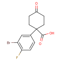 CAS: 1385694-45-0 | PC510119 | 1-(3-Bromo-4-fluorophenyl)-4-oxocyclohexanecarboxylic acid