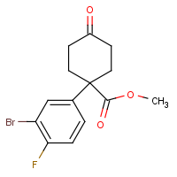CAS:1385694-54-1 | PC510120 | Methyl 1-(3-Bromo-4-fluorophenyl)-4-oxocyclohexanecarboxylate