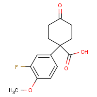 CAS:1385694-60-9 | PC510123 | 1-(3-Fluoro-4-methoxyphenyl)-4-oxocyclohexanecarboxylic acid