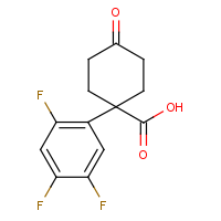 CAS: 1385694-78-9 | PC510130 | 4-Oxo-1-(2,4,5-trifluorophenyl)cyclohexanecarboxylic acid