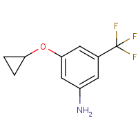 CAS:1243471-01-3 | PC510179 | 3-Cyclopropoxy-5-(trifluoromethyl)aniline