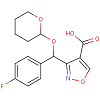 CAS:2006277-64-9 | PC510271 | 3-[(4-Fluorophenyl)[(2-tetrahydropyranyl)oxy]methyl]isoxazole-4-carboxylic acid