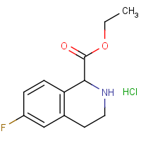 CAS:1822454-85-2 | PC510298 | Ethyl 6-Fluoro-1,2,3,4-tetrahydro-isoquinoline-1-carboxylate hydrochloride