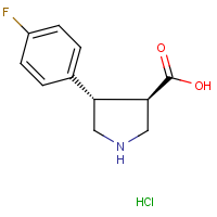 CAS: 1330750-50-9 | PC51076 | trans-4-(4-Fluorophenyl)pyrrolidine-3-carboxylic acid hydrochloride
