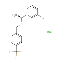 CAS: | PC512004 | (1S)-1-(3-Bromophenyl)-N-[[4-(trifluoromethyl)phenyl]methyl]ethanamine hydrochloride