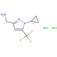 CAS: | PC512032 | 3-(Aminomethyl)-1-(cyclopropyl)-5-(trifluoromethyl)-1H-pyrazole dihydrochloride