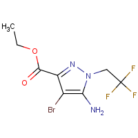 CAS:1427023-16-2 | PC520002 | Ethyl 5-amino-4-bromo-1-(2,2,2-trifluoroethyl)pyrazole-3-carboxylate