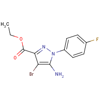 CAS:1427022-75-0 | PC520005 | Ethyl 5-amino-4-bromo-1-(4-fluorophenyl)pyrazole-3-carboxylate