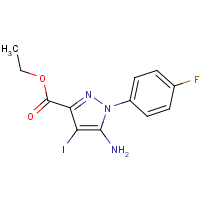 CAS:1427011-65-1 | PC520006 | Ethyl 5-amino-1-(4-fluorophenyl)-4-iodo-pyrazole-3-carboxylate