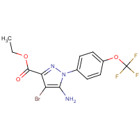 CAS:1427021-51-9 | PC520016 | Ethyl 5-amino-4-bromo-1-[4-(trifluoromethoxy)phenyl]pyrazole-3-carboxylate